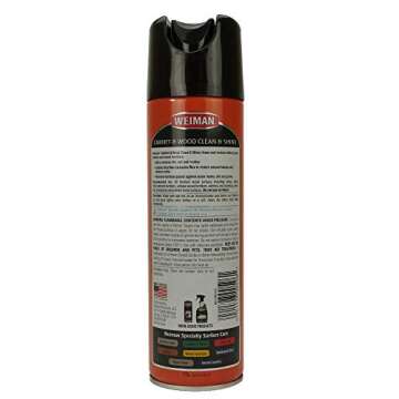 Weiman Cabinet & Furniture Polish - 17 Ounce - Aerosol Protect Clean Polish Wax Your Wood Tables Cha...