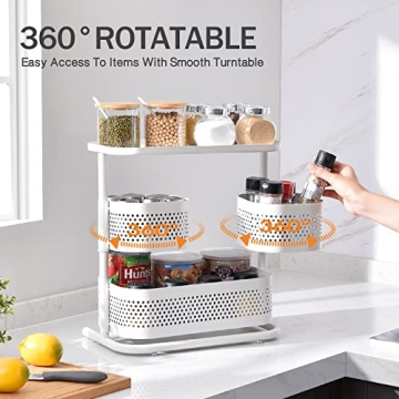 Buy KINGRACK 3 Tier Rotating Bathroom Organizer Online