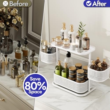 Buy KINGRACK 3 Tier Rotating Bathroom Organizer Online