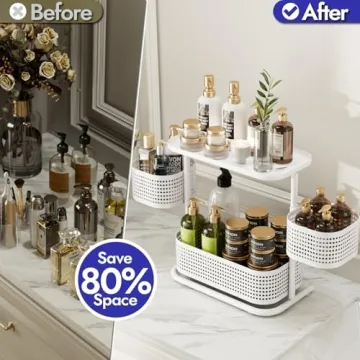 Buy KINGRACK 3 Tier Rotating Bathroom Organizer Online