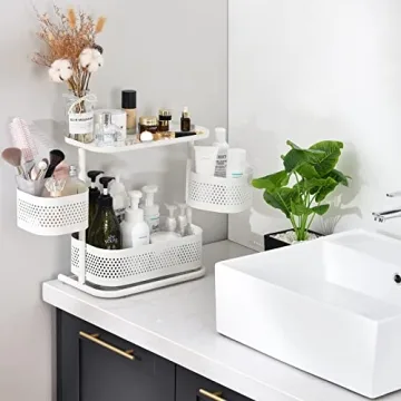Buy KINGRACK 3 Tier Rotating Bathroom Organizer Online