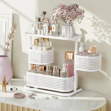 Buy KINGRACK 3 Tier Rotating Bathroom Organizer Online