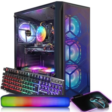 STGAubron Intel i7 Gaming PC with RGB Lights