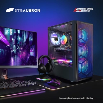 STGAubron Intel i7 Gaming PC with RGB Lights