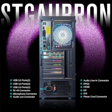 STGAubron Intel i7 Gaming PC with RGB Lights