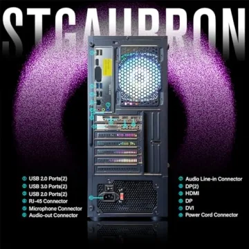 STGAubron Intel i7 Gaming PC with RGB Lights