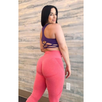 Aoxjox High Waisted Seamless Workout Leggings for Women