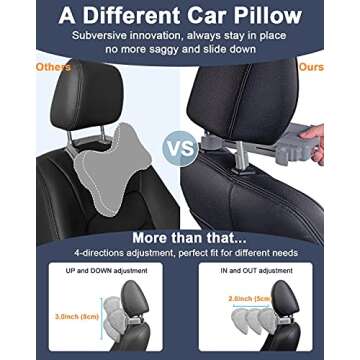 Buluby Adjustable Car Neck Pillow for Comfort on the Road