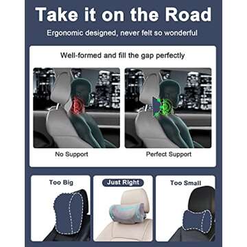 Buluby Adjustable Car Neck Pillow for Comfort on the Road