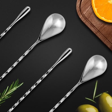 Premium Cocktail Spoon Stainless Steel Long Design