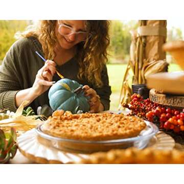 Elanze Designs Teal Blue 6 inch Resin Harvest Decorative Pumpkin