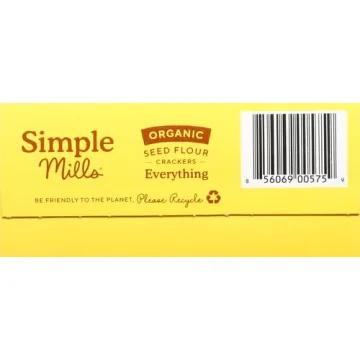 Simple Mills Crunchy Everything Seed Crackers - Healthy Snack