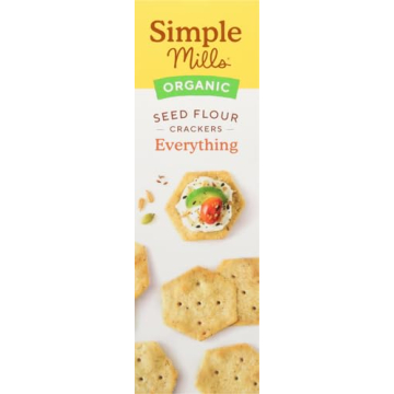 Simple Mills Crunchy Everything Seed Crackers - Healthy Snack