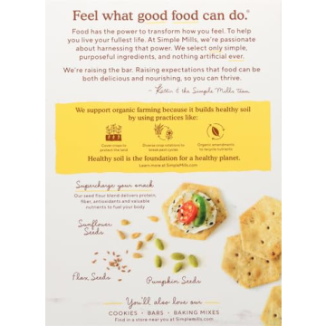 Simple Mills Crunchy Everything Seed Crackers - Healthy Snack