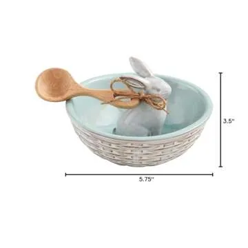 Blue Bunny Bowl 2-Piece Set for Festive Gatherings