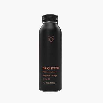 BrightFox Hydration | Grapefruit Ginger Sparkling Water | The Highest Electrolyte Drink Zero Comprom...