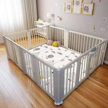 UANLAUO 59" Extra Large Baby Play Mat for Safe Playtime