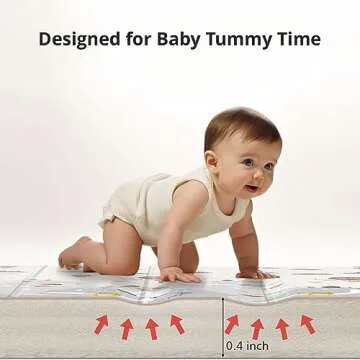 UANLAUO 59" Extra Large Baby Play Mat for Safe Playtime