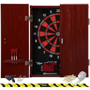 Viper Neptune Electronic Dartboard Cabinet Combo - 55+ Games, 16 Players