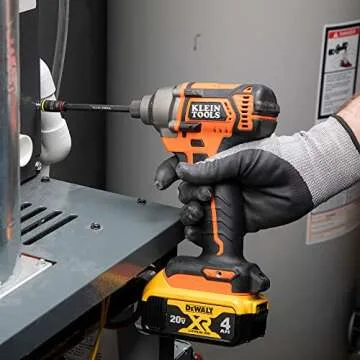 Klein Tools 32304 Screwdriver, 14-in-1 Adjustable Screwdriver with Flip Socket, HVAC Nut Drivers and Bits, Impact Rated