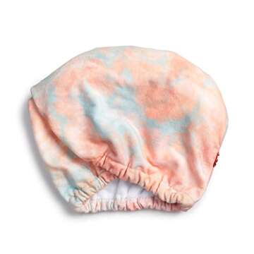 Kitsch Microfiber Hair Towel Wrap -Quick Dry Curly Hair Wraps for Women Wet Hair | Microfiber Towel for Hair | Hair Drying Towel Wrap | Hair Towels for Women | Hair Turban for Wet Hair(Sunset Tie Dye)