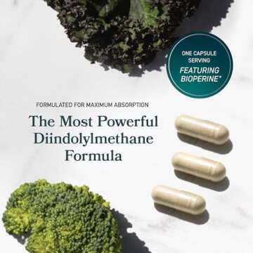 DIM Supplement 400MG Extra Strength | Hormone Balance & Estrogen Metabolism for Men and Women | Menopause, Acne, Hot Flashes Relief & Antioxidant Support | Soy-Free, Gluten-Free | 90 Capsules