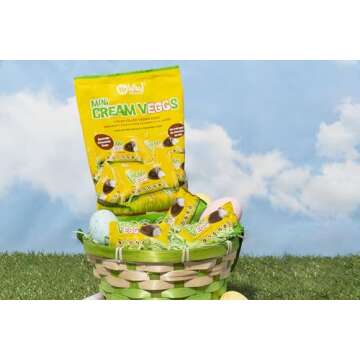Vegan, Gluten Free, Mini Cream-Filled Vegan Chocolate Eggs (12 pieces) | Allergy Friendly | Easter C...
