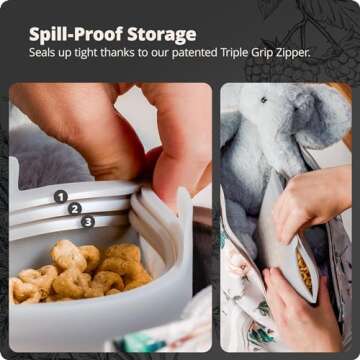 Greater Goods Silicone Containers for Food Storage, BPA-Free, Safe for Cooking