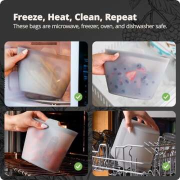 Greater Goods Silicone Containers for Food Storage, BPA-Free, Safe for Cooking