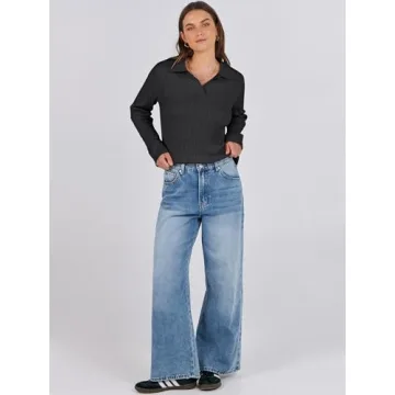 ANRABESS Women's Cable Knit Sweater - Stylish & Comfy