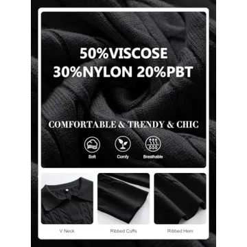 ANRABESS Women's Cable Knit Sweater - Stylish & Comfy