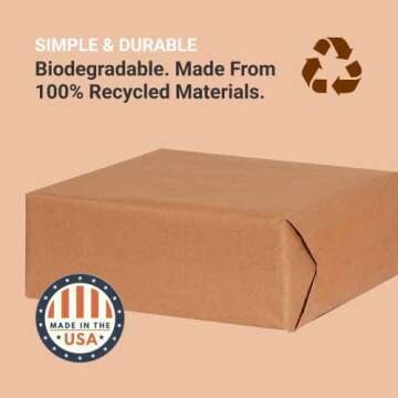 AVIDITI Kraft Shipping Paper Roll - Eco-Friendly Protection