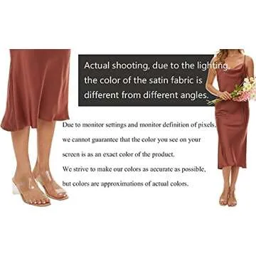 Elegant Women's Spaghetti Strap Satin Wedding Guest Dress