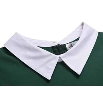 Aphratti Women's Long Sleeve Fall Dress with Collar Features