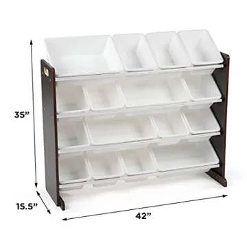 Extra-Large Toy Organizer with 16 Bins for Kids