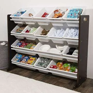Extra-Large Toy Organizer with 16 Bins for Kids