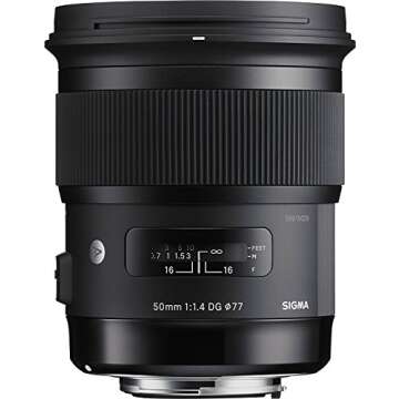 Sigma 50mm f/1.4 DG HSM Lens for Canon EF Cameras - (Renewed)