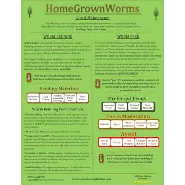 HomeGrownWorms 1/2 Pound Live Red Wigglers for Composting