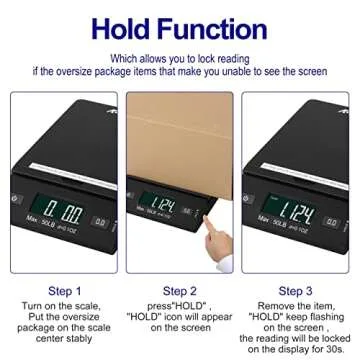 Accuteck 50 lb Digital Shipping Postal Scale - Compact & Efficient