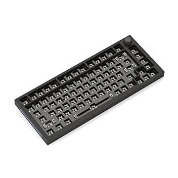 Glorious Gaming GMMK PRO 75% Barebones Black (Frame Only) - Modular Mechanical Gaming Keyboard, TKL ...