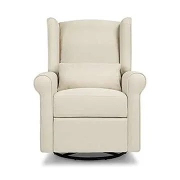DaVinci Hayden Recliner and Swivel Glider in Natural Oat, Greenguard Gold & CertiPUR-US Certified