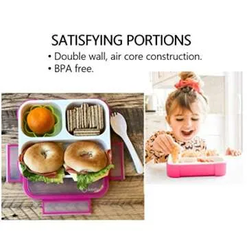Kids Bento Box - Eco-Friendly Lunchbox for Portion Control