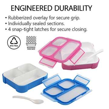 Kids Bento Box - Eco-Friendly Lunchbox for Portion Control