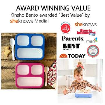 Kids Bento Box - Eco-Friendly Lunchbox for Portion Control