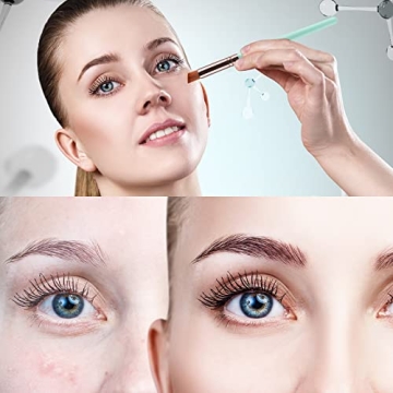 Eye Makeup Brushes Synthetic Hairs Eyeshadow Brush Set 6 PCS Eyebrow Eyeliner Makeup Brush Set for Concealer Eyebrow Eyeliner Eye Shadow Blending (Green)