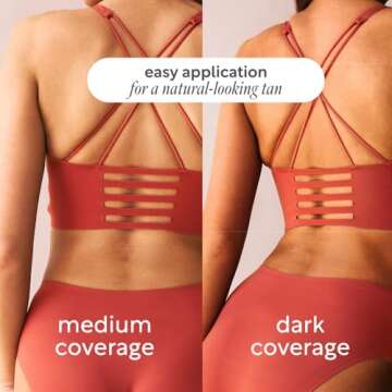 Lucy Bee Self Tanning Mitt for Body Self Tanners, Premium Reusable Double-Sided Velvety Soft Applica...