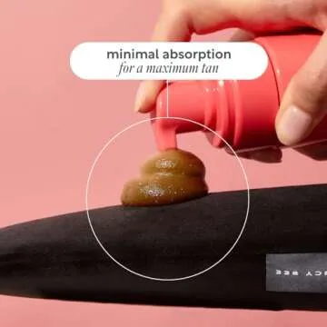 Lucy Bee Self Tanning Mitt for Body Self Tanners, Premium Reusable Double-Sided Velvety Soft Applicator, Streak-Free Natural Tan, Stain-Free Hands, Washable Black Mitt in FSC Cardboard Packaging