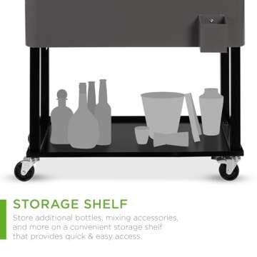 Best Choice 80-Quart Outdoor Steel Rolling Cooler