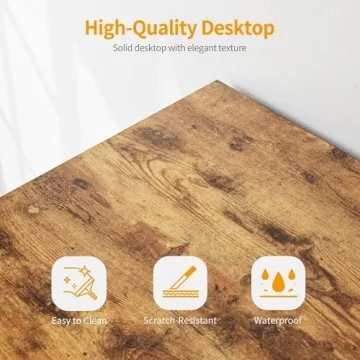 CubiCubi 47 Inch Computer Desk with Keyboard Tray