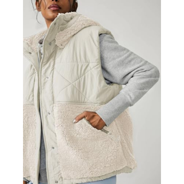 Stylish Imily Bela Womens Winter Sherpa Fleece Vest